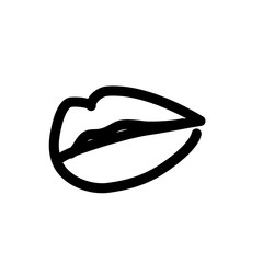 Lips line Icon. Mouth symbol for your web site design, logo, app, UI. Vector illustration