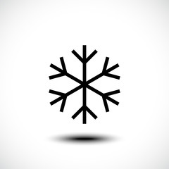Snow flake icon. Vector illustration