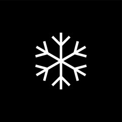 Snow flake icon. Vector illustration