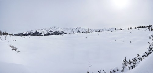 Panorama am Siedljoch mit Blick zur Kelchsau