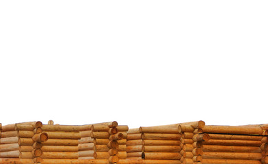 Cottage of log under construction