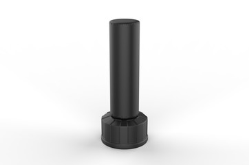 Blank Freestanding Punch Bag For Branding And Mock Up, 3d render illustration.
