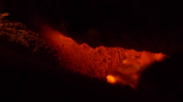 Close up of fire embers