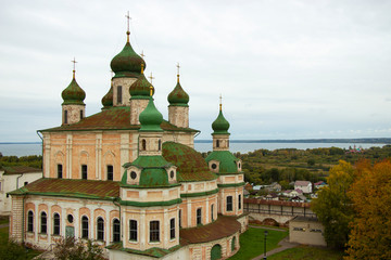 Fototapeta na wymiar Assumption cathedral in Goritsky Monastery. Pereslavl-Zalessky, Yaroslavl Oblast, Russia