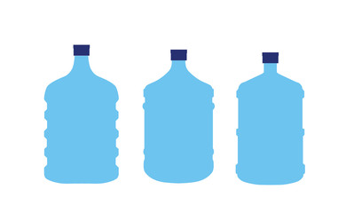 gallon of mineral water, colored vector illustration, white background