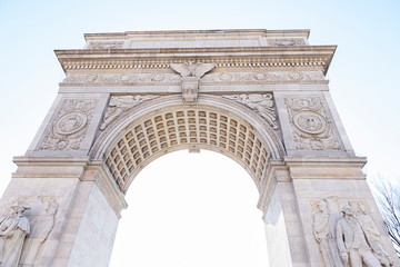 Fototapeta na wymiar Washington Square arch 