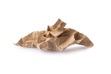 Obraz premium Used brown paper a isolated over white background.