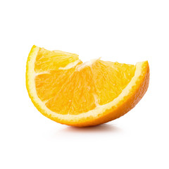 Fresh Sliced ​​oranges isolated over white background