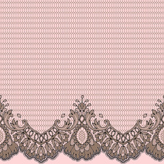 Vector Lace Ribbon Seamless Pattern