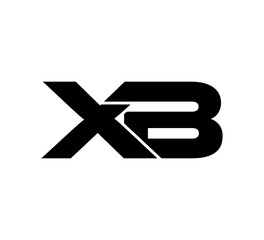 Obraz premium Initial 2 letter Logo Modern Simple Black XB