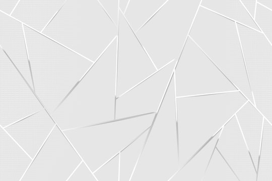 Abstract white chrome lines background