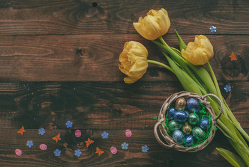 Easter decorative background