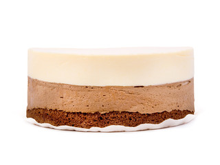Sweet cake isolated on white background.