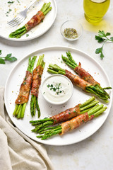 Bacon wrapped asparagus