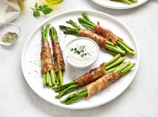 Bacon wrapped asparagus