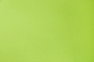 sheet of paper or cardboard in green with place for text