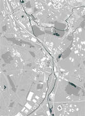 map of the city of Stoke-on-Trent, Staffordshire, West Midlands, England, UK