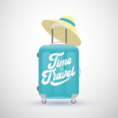 Time to Travel handwritten lettering. Time to Travel typography vector design for greeting cards and poster. Design template celebration. Vector illustration.