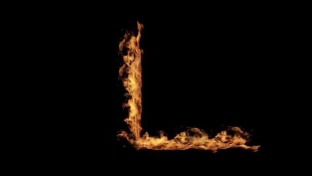 Fire line in super slow motion iso&eacute;lated on black, shooting with high speed cinema camera in 4K.