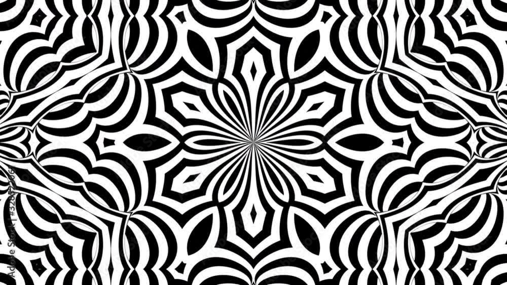 Poster black and white stripes. computer generated abstract background, 3d rendering backdrop