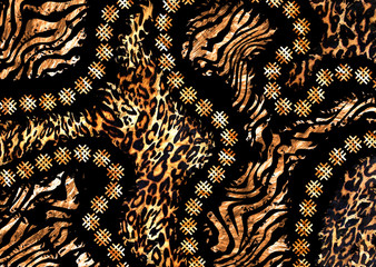 abstract leopard skin texture design