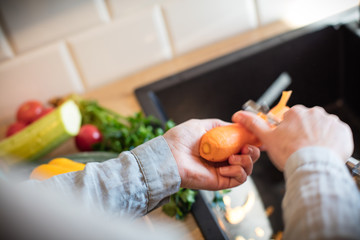 Prepare a healthy meal for the family.