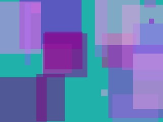 Abstract violet squares and rectangles illustration background