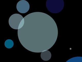 Abstract blue circles illustration background
