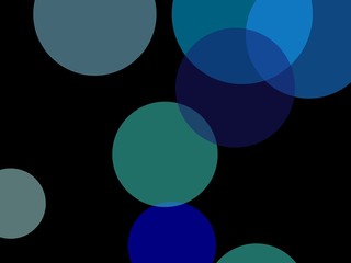 Abstract blue circles illustration background