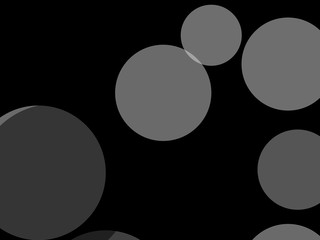 Abstract grey circles illustration background