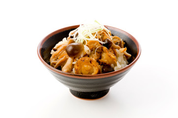ベビーホタテとしめじの混ぜご飯
