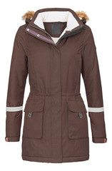 Coat outdoor ladies on invisible mannequin with clipping path