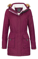 Coat outdoor ladies on invisible mannequin with clipping path