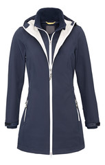 Coat outdoor ladies on invisible mannequin with clipping path