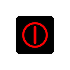 turn off,on icon vector template