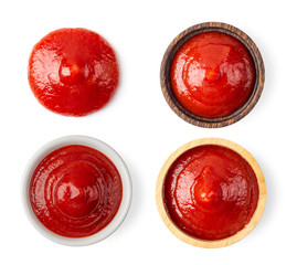 tomato sauce isolated on white background