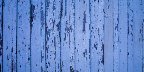 old vintage classic blue wood background wall made of wooden planks texture