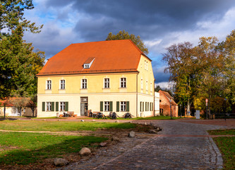 Fototapeta na wymiar former office building in the monastery Lehnin, Brandenburg