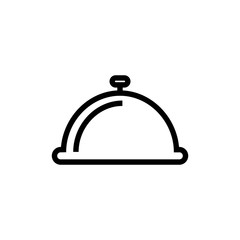 Obraz premium tray food icon vector template