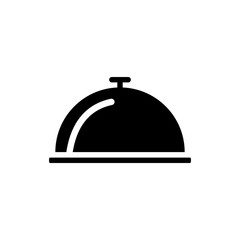 Obraz premium tray food icon vector template
