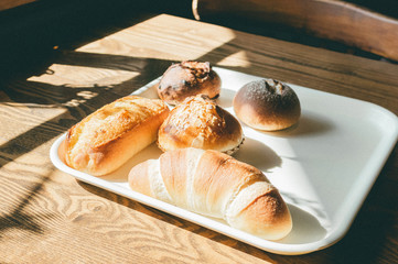 croissant and coffee