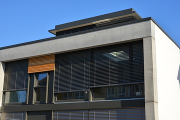 Fassade eines modernen Wohngebäudes