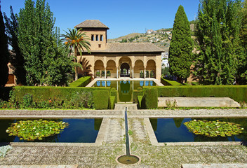 jardin de l'Alhambra - obrazy, fototapety, plakaty