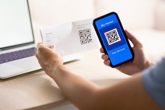 Using Smartphone Scanning QR Code for bill payment option