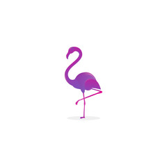 Awesome Gradient Flamingo Logo Design Professional, Pink Flamingo Logo Modern