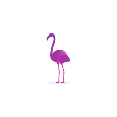 Awesome Gradient Flamingo Logo Design Professional, Pink Flamingo Logo Modern