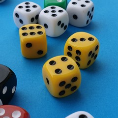 colorful cubes on the table