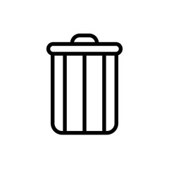 trash can icon vector template