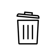 trash can icon vector template