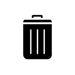 trash can icon vector template